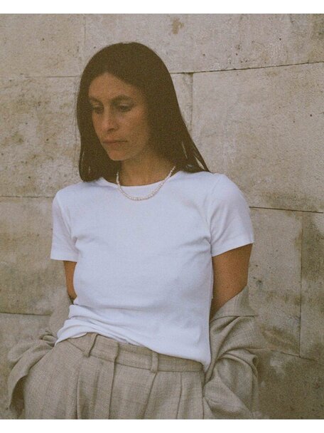 Labro Otto damesketting 42cm - pearl