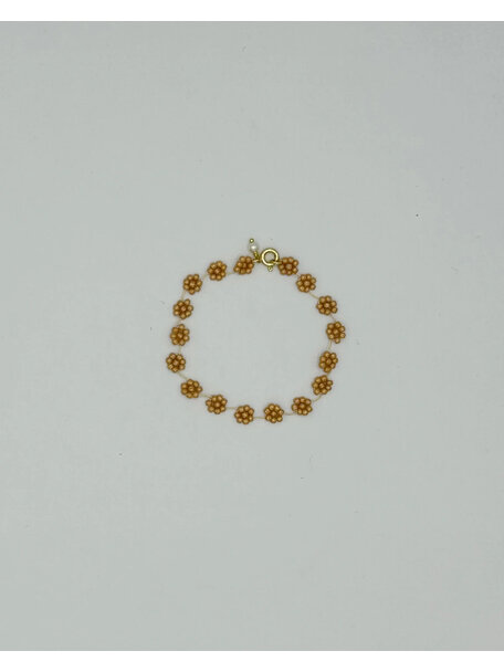 Labro Fiori dames armband 18cm - beige