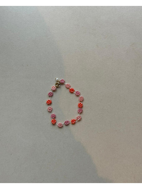 Labro Fiori dames armband 18cm - misto coral