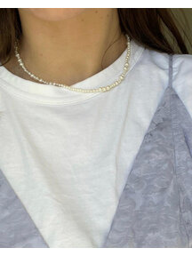 Labro Otto damesketting 42cm - pearl