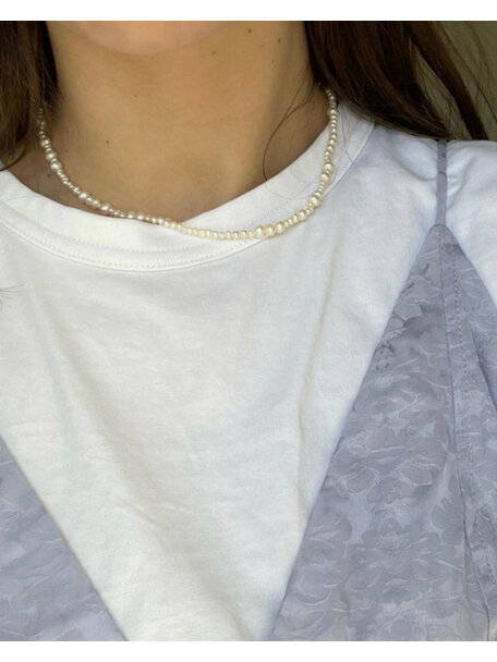 Labro Otto damesketting 42cm - pearl