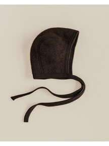 Unaduna X Engel Mutsje van wol-fleece - cocoa