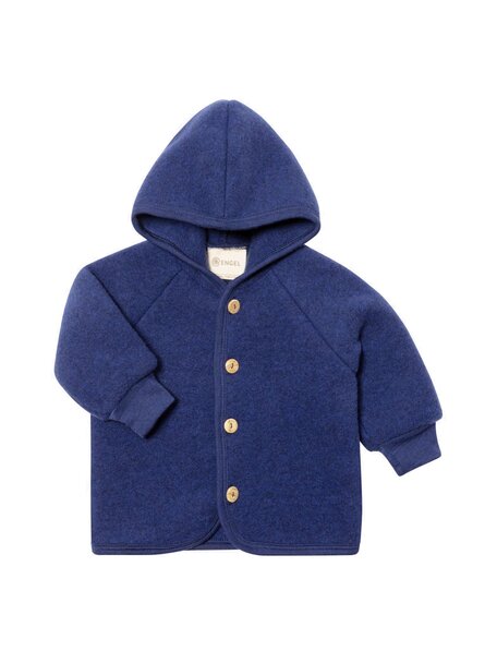 Engel Natur Jasje van wol-fleece - gentiaan