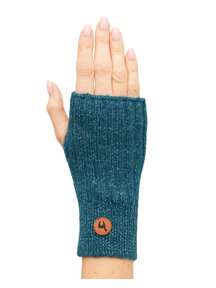 Apu Kuntur Polswarmers van alpacawol - zeegroen