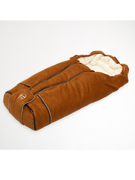 Naturkind Wollen voetenzak Emma - cognac