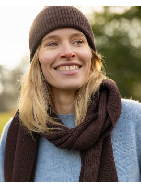 Unaduna Merino wollen beanie - kladdkaka