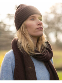 Unaduna Merino wollen beanie - kladdkaka