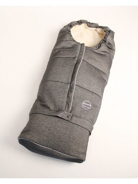 Naturkind Wollen voetenzak Emma - graphit