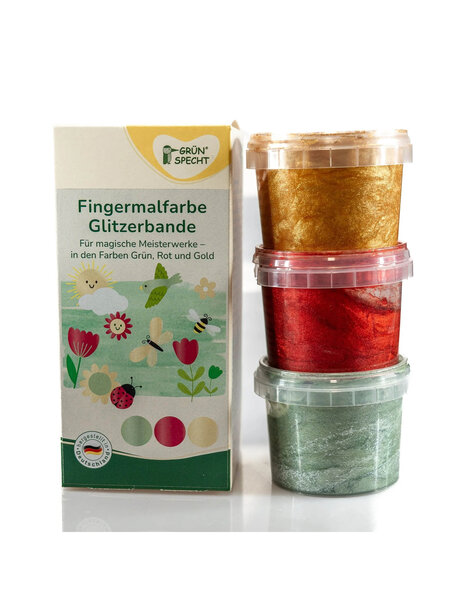 Grünspecht Vingerverf - glitter