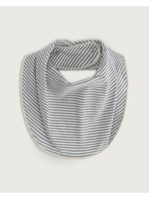 Gray Label Baby bib - stone grey/cream