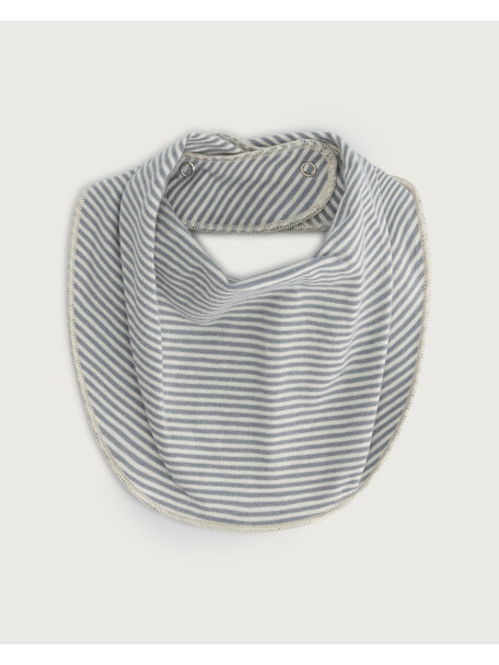 Gray Label Baby bib - stone grey/cream