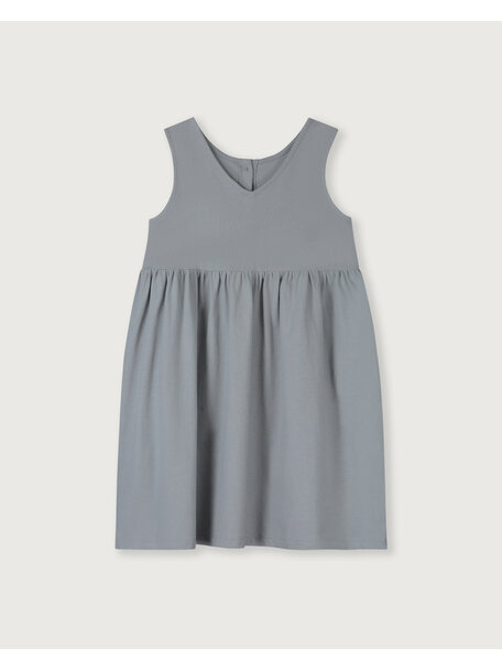 Gray Label Mouwloze kinderjurk - stone grey