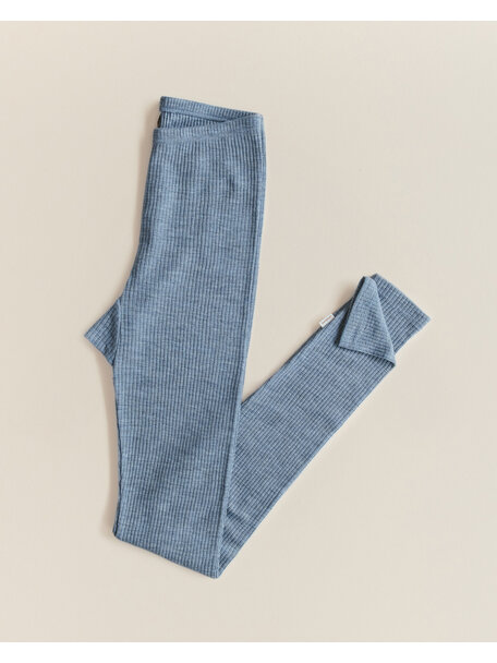 Unaduna Dames legging van wol rib- nila