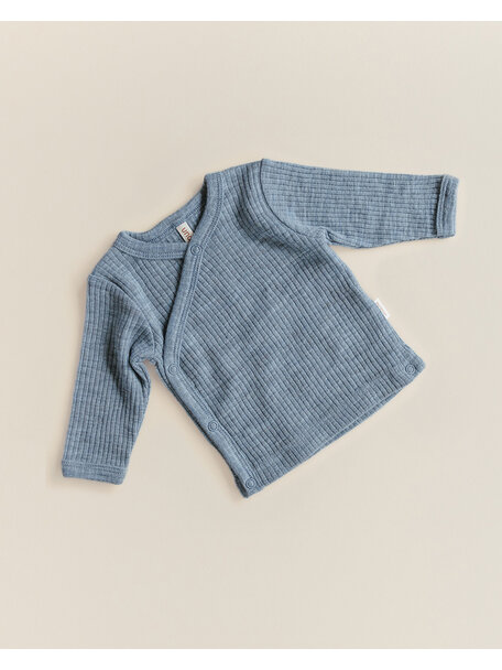 Unaduna Wikkelvestje van wol rib - nila