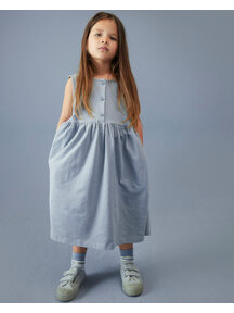 Gray Label Mouwloze kinderjurk - stone grey