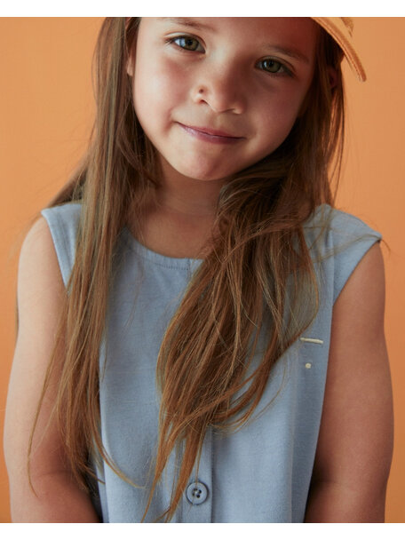 Gray Label Mouwloze kinderjurk - stone grey