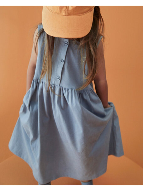 Gray Label Mouwloze kinderjurk - stone grey