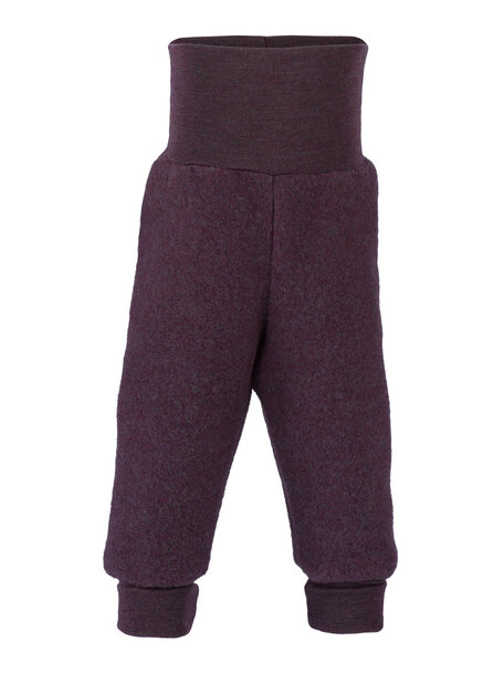 Engel Natur Broek van wol-fleece - paars - 50-56