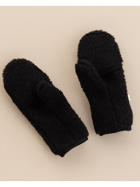 Alwero Wol pluche dames wanten - black