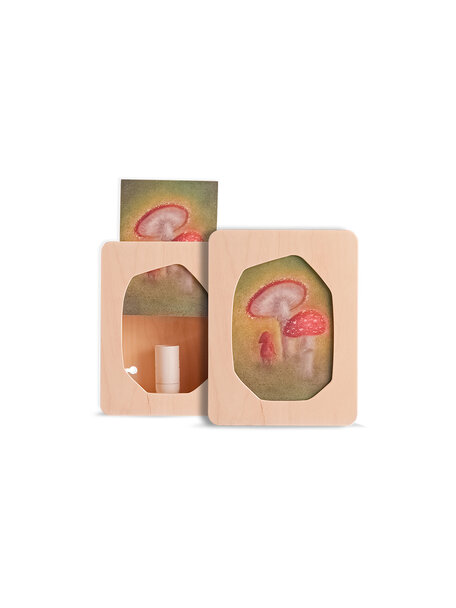 De Noest Houten fotolampje - hoekig