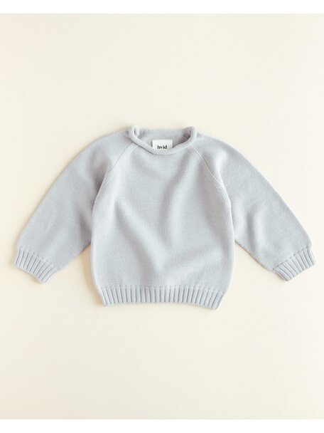 Hvid Wollen trui Georgette - light grey