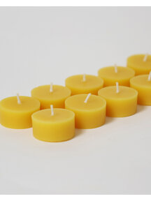 Grimm's Theelichtjes van bijenwas - 10 stuks
