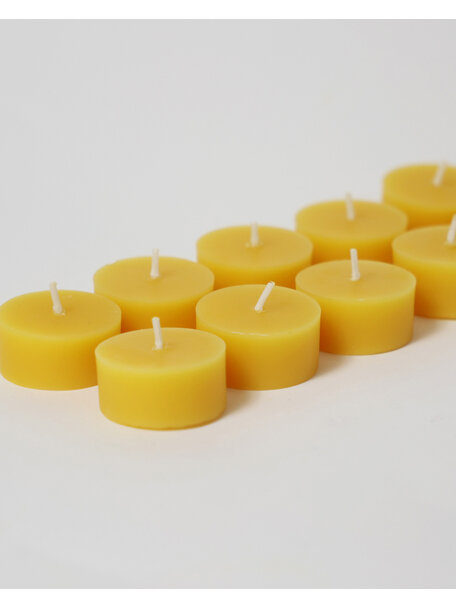 Grimm's Theelichtjes van bijenwas - 10 stuks
