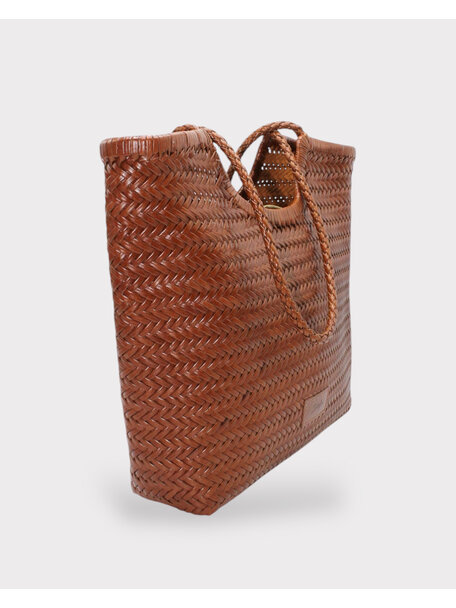 Sook Handgeweven leren tas Liv - caramel