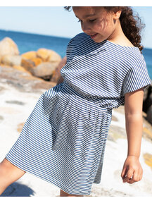 Serendipity Tricot kinderjurk - navy/offwhite