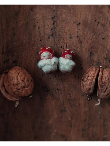 Studio Motane Walnoot baby'tje - paddenstoel