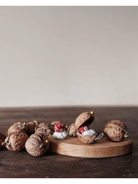 Studio Motane Walnoot baby'tje - paddenstoel