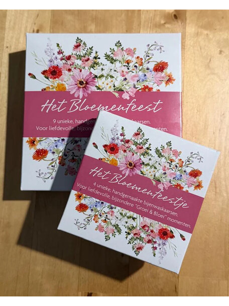 De Muisjes Het Bloemenfeest bijenwas kaarsjes