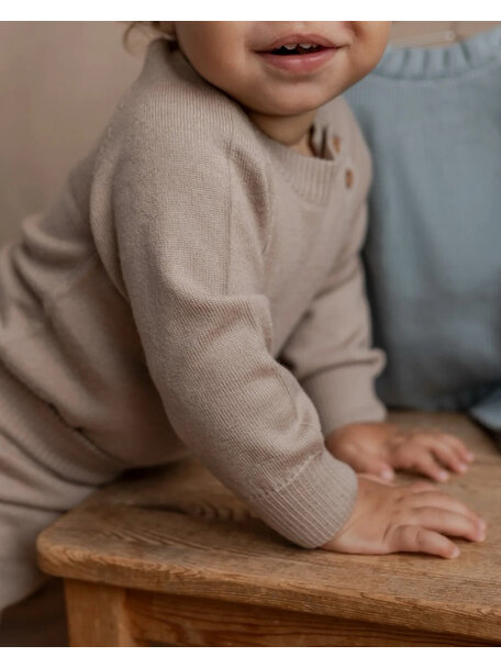 Hanevild Wollen romper Martin - oatmeal