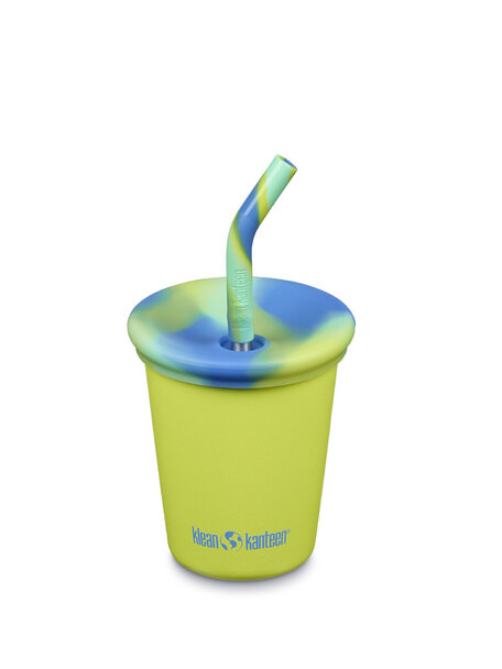 Klean Kanteen Kinderbeker 296 ml met deksel en rietje - primrose
