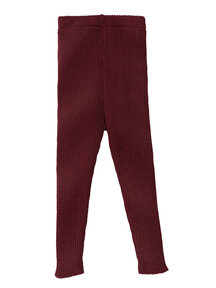 Disana Legging van wol - cassis