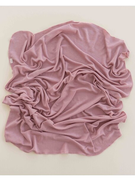 Unaduna Baby deken van wol/zijde - cameo rose