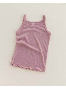 Unaduna Zomer kinderhemd pointelle wol/zijde - cameo rose