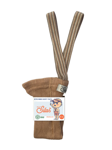 Silly Silas Shorty - light brown striped