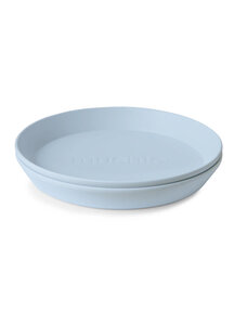 Mushie Kinderbord set van 2 - powder blue