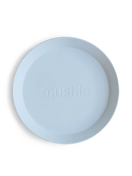 Mushie Kinderbord set van 2 - powder blue