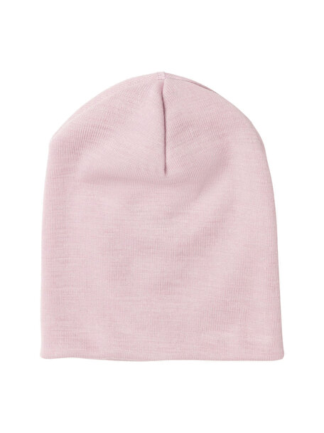 Engel Natur Beanie van wol/zijde - magnolia