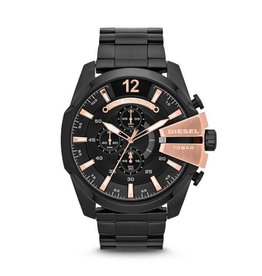 Diesel horloges Mega Chief Black Rosé - DZ4309