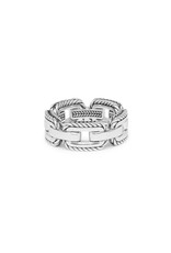 Buddha to Buddha Barbara Link Ring Silver - 118