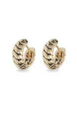 Buddha to Buddha Gold G006 One - Ben Gold Earrings 14 krt