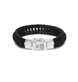 Buddha to Buddha 122BR - Lars Leather Bracelet Black