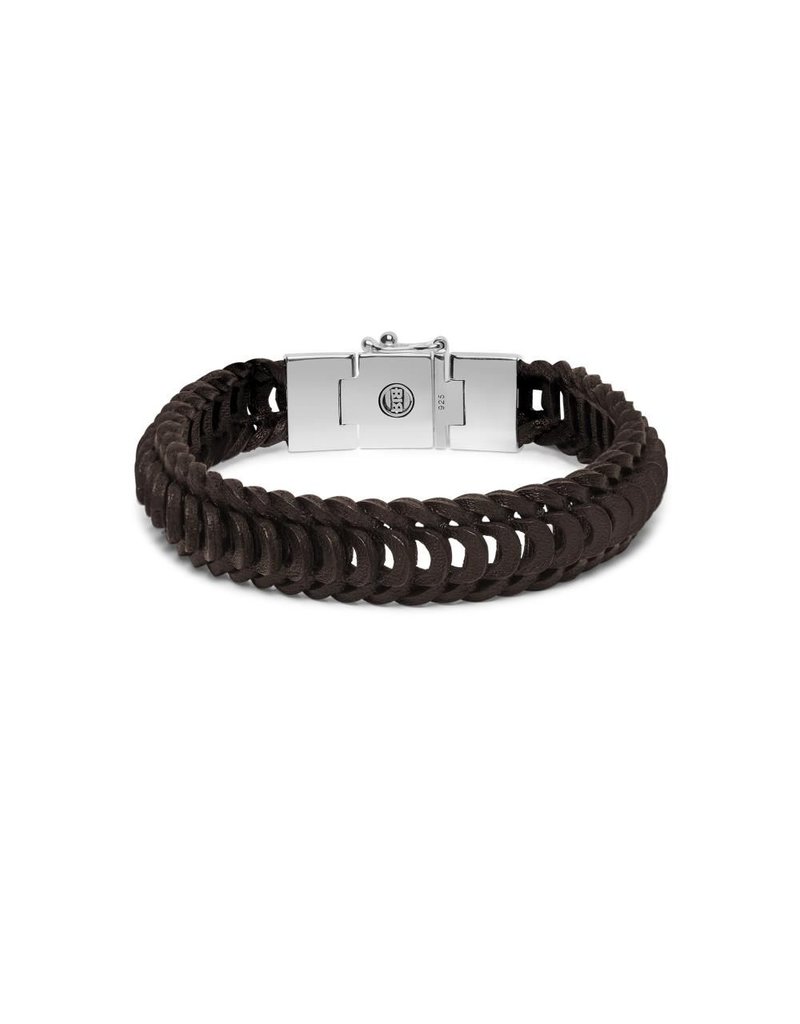 Buddha to Buddha 122BR - Lars Leather Bracelet Brown