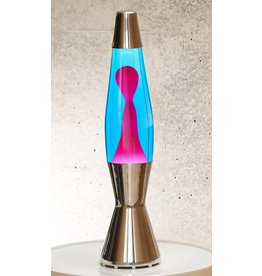 Mathmos BABYPBEU - Lavalamp Baby Polished Blue/Pink