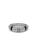 Buddha to Buddha 619 - Ellen Stone Ring Silver Tigereye Navy