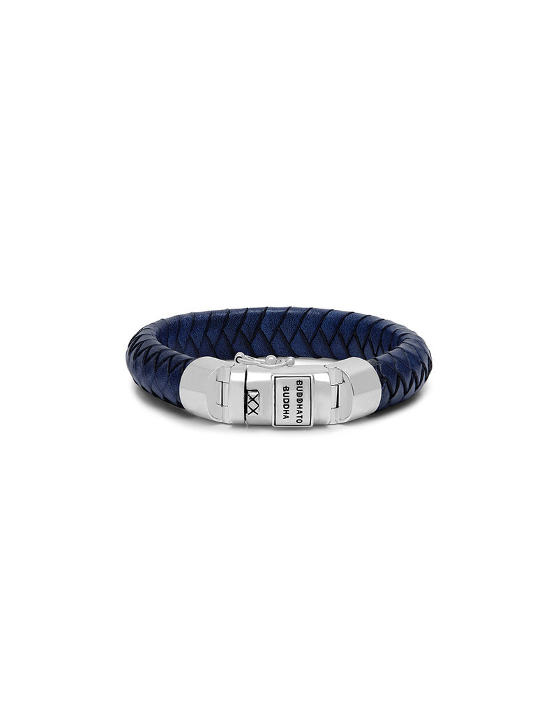 Buddha to Buddha 544BU - Ben Leather Bracelet Navy
