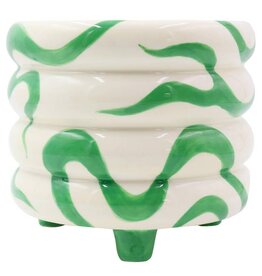 Qué Rico 148-00951 - PLANT POT PABLO - SPANISH SWIRLS